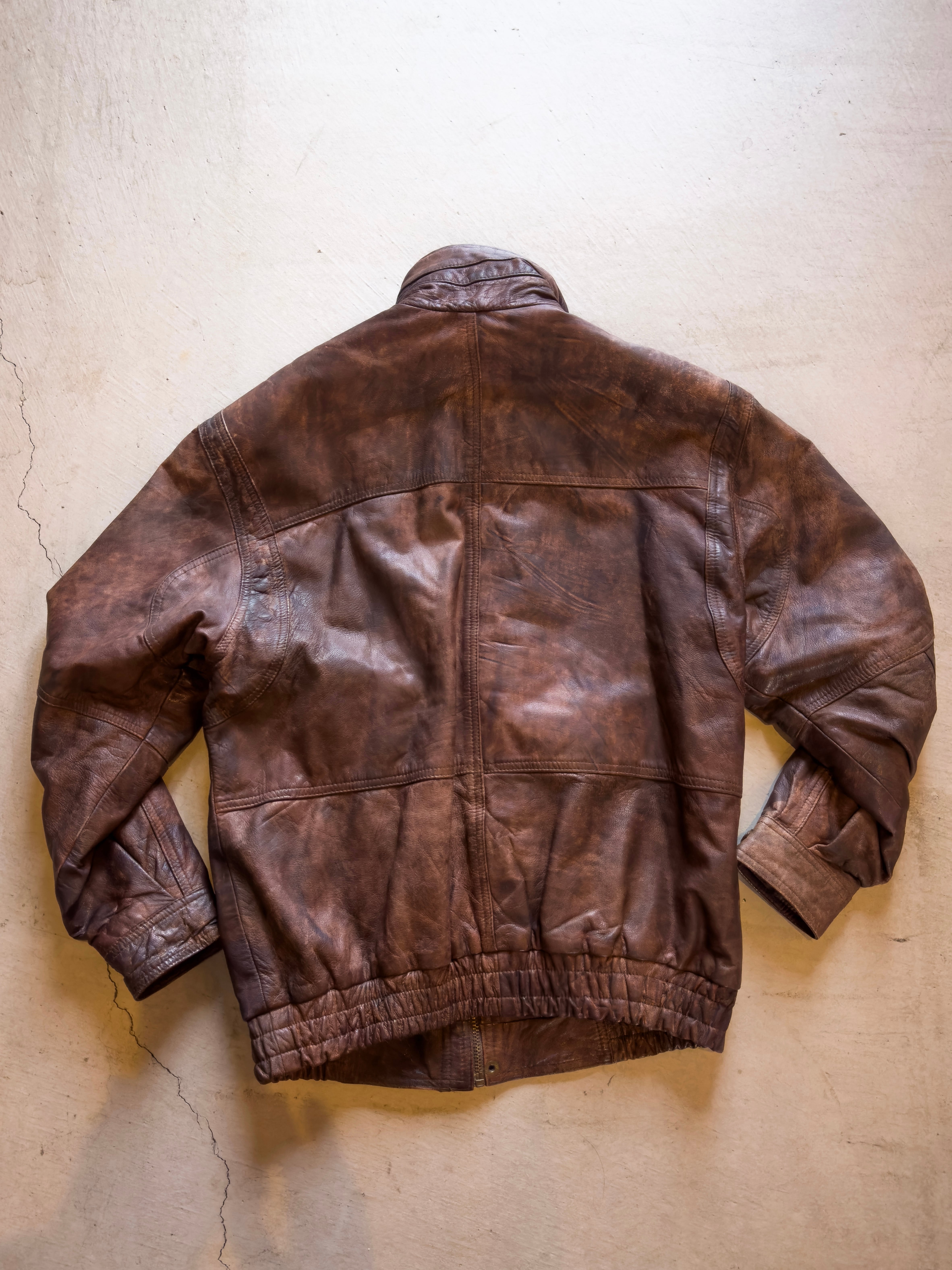 80s Leather Flight Jacket Made in Germany | Andy clothing supply