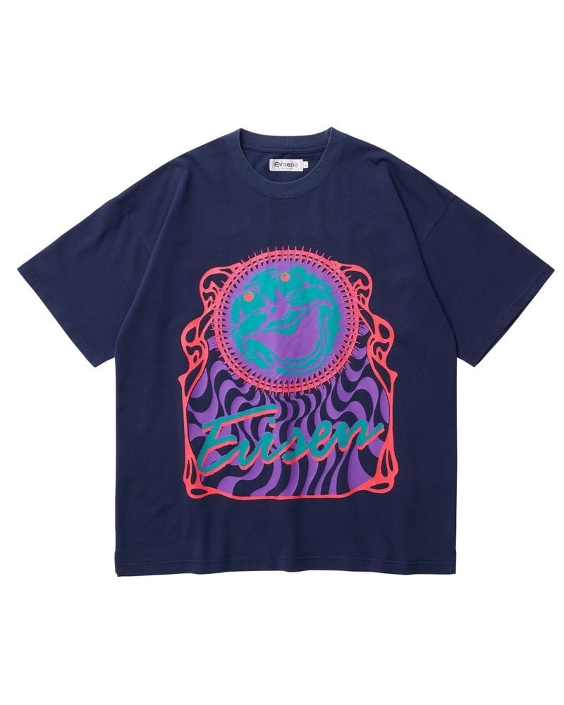 EVISEN / POWER PLAY WORLD TEE / NAVY