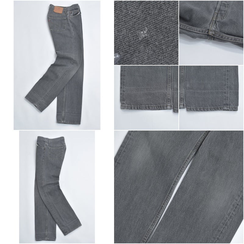 90s USA製 Levi's リーバイス 501 先染め ブラック デニム パンツ