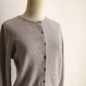 one f.  Cashmere Crew Neck Cardigan