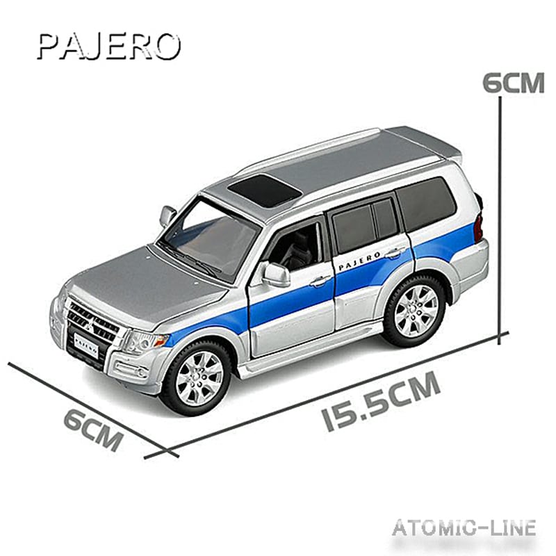 MITSUBISHI パジェロ 1/32 ミニカー 全5色 ライト点灯 エンジン
