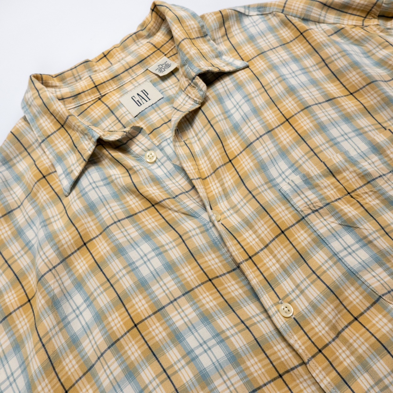 1990’s OLD GAP rayon check shirt