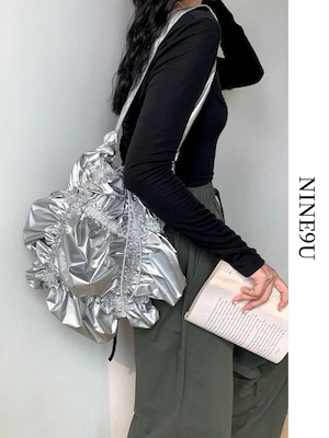 metallic unique drawstring bag【NINE-S7431】