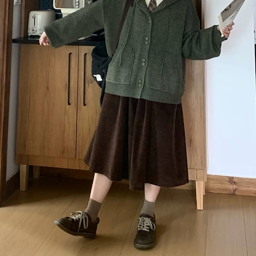 コーデュロイキュロットパンツ ・12552