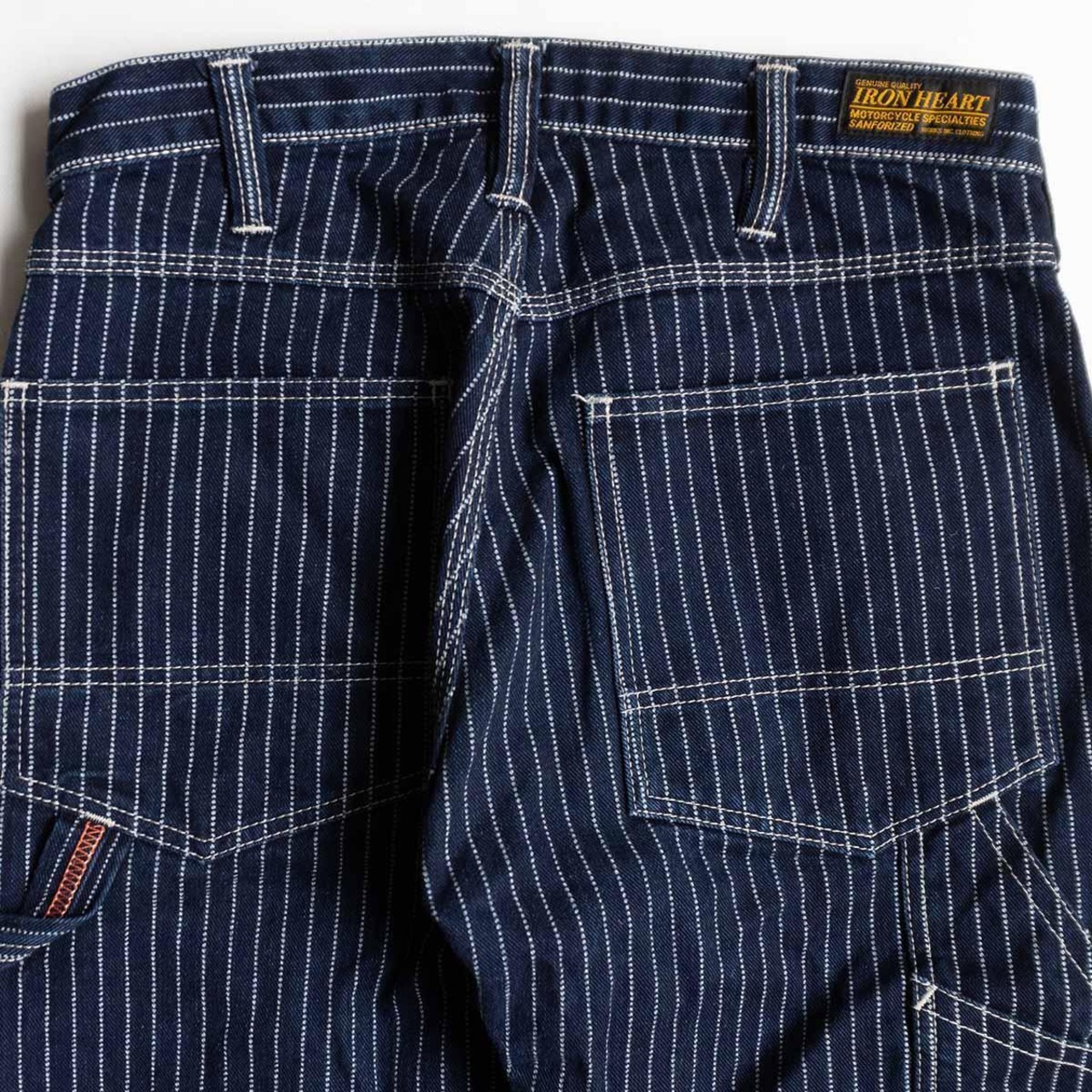 美品】IRON HEART【12oz ウォバッシュ ストライプ ペインターパンツ 