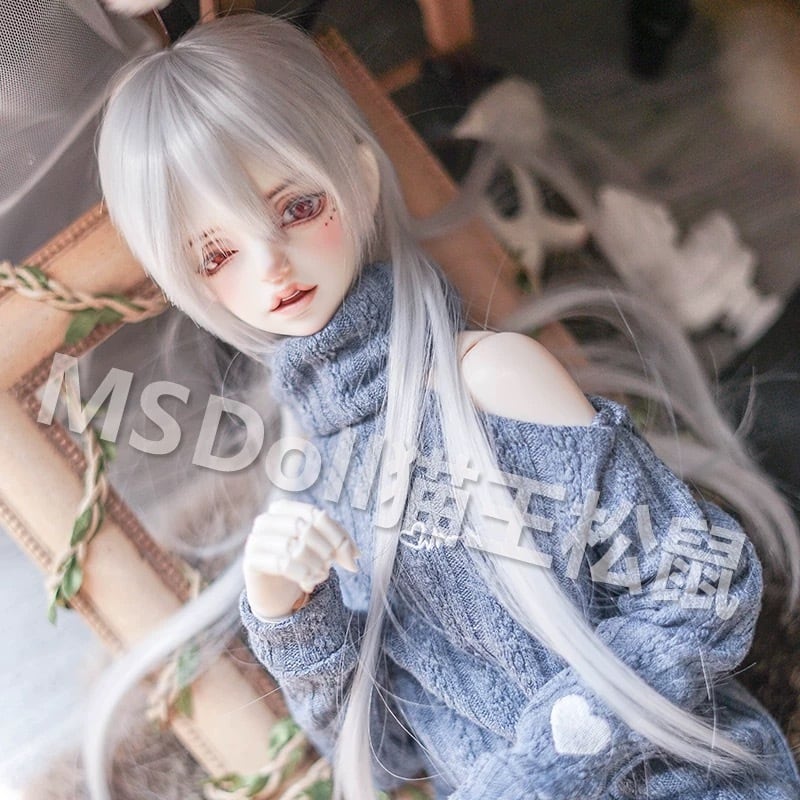 セットウィッグ 前髪あり BJD 1/3 1/4 1/6 かつら 耐熱 ヘッド パーツ