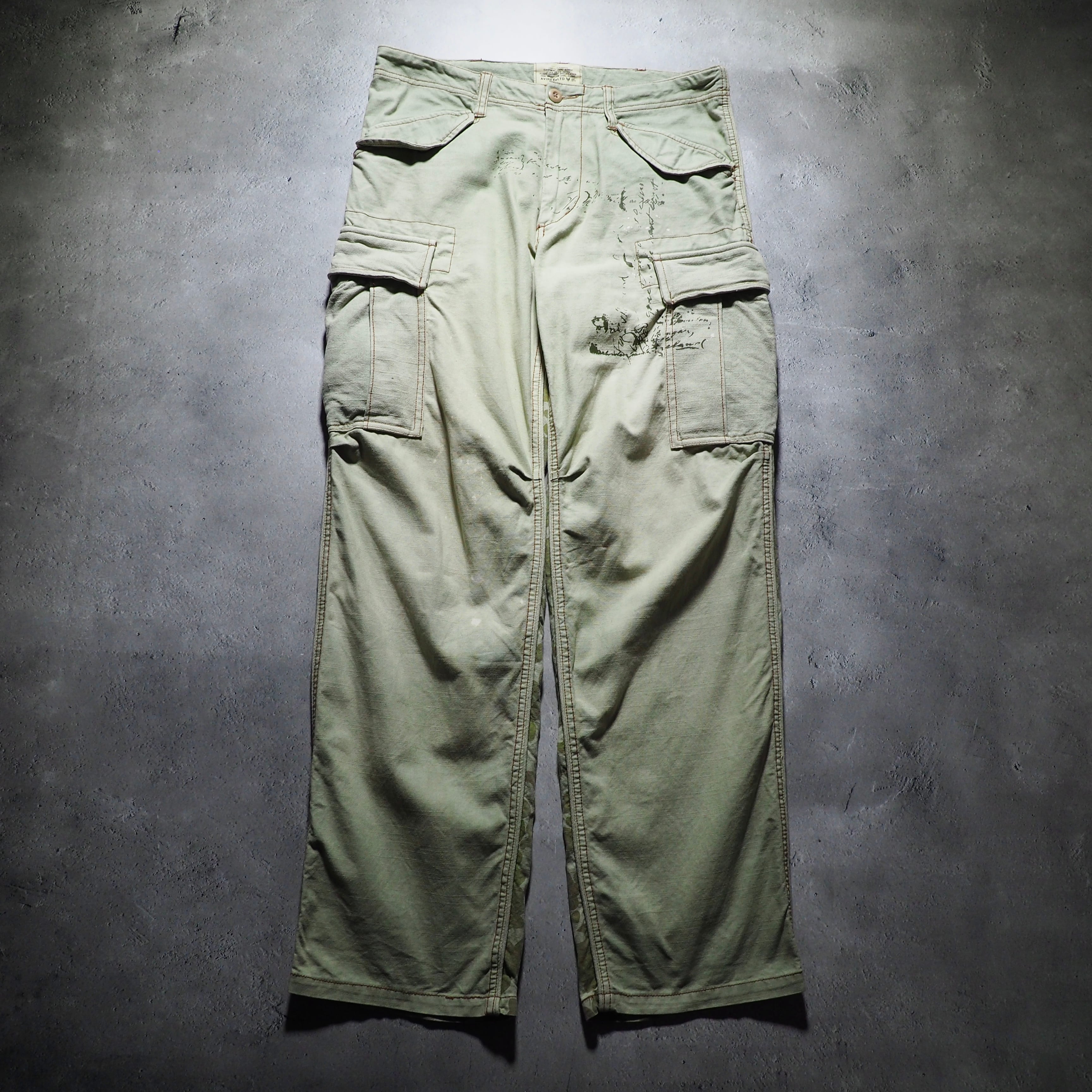 ” AVIREX ” ” Special ” Camouflage × painted Design military cargo pants