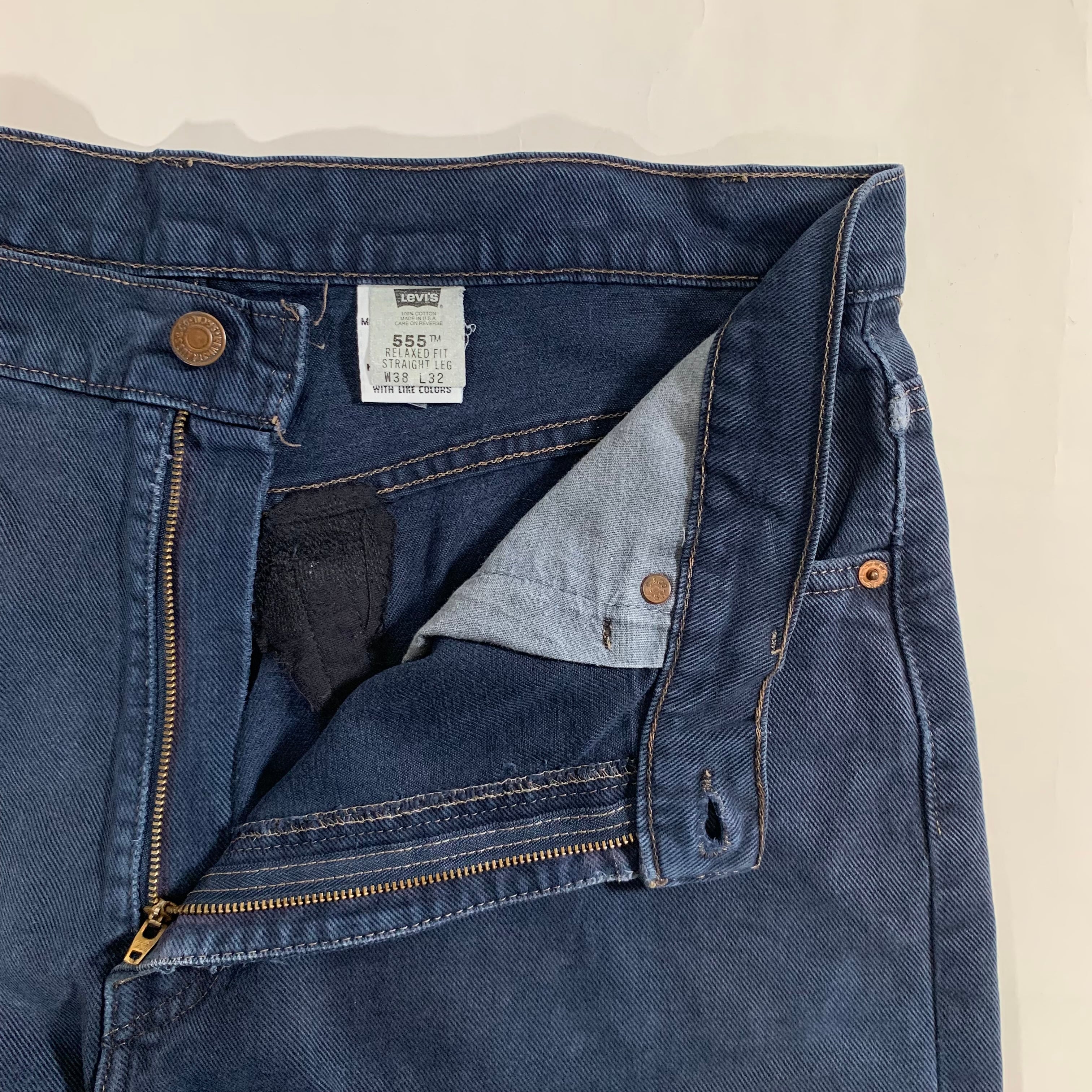 8612 リーバイス 555 ブラックデニム テーパード USA製 W38 | San Fernando