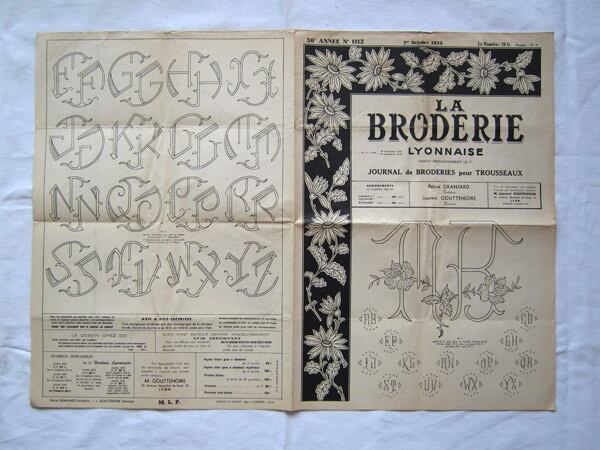 フランスFranceアンティーク20's 30's刺繍ローラー フランスFranceアンティーク20's 30's刺繍ローラー