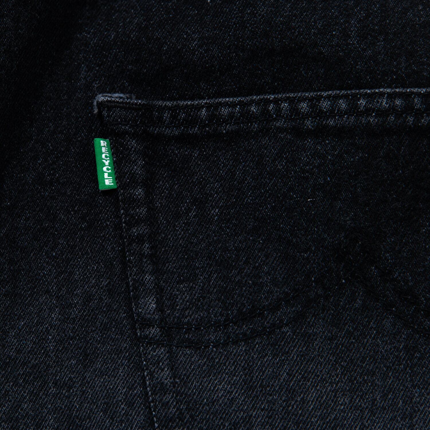 doublet RECYCLE DENIM CUT-OFF WIDE PANTS(BLACK) 22AW20PT193