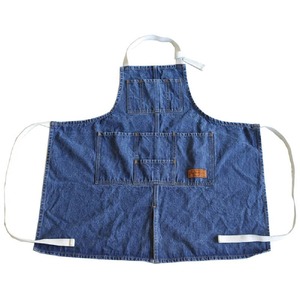 【努力特価】ダルトン(Dulton) MW'' ワークエプロン ウォッシュドデニム コットン キッチン 作業 前掛け 高さ800mm 幅840mm 厚さ16OZ G619-828WDM