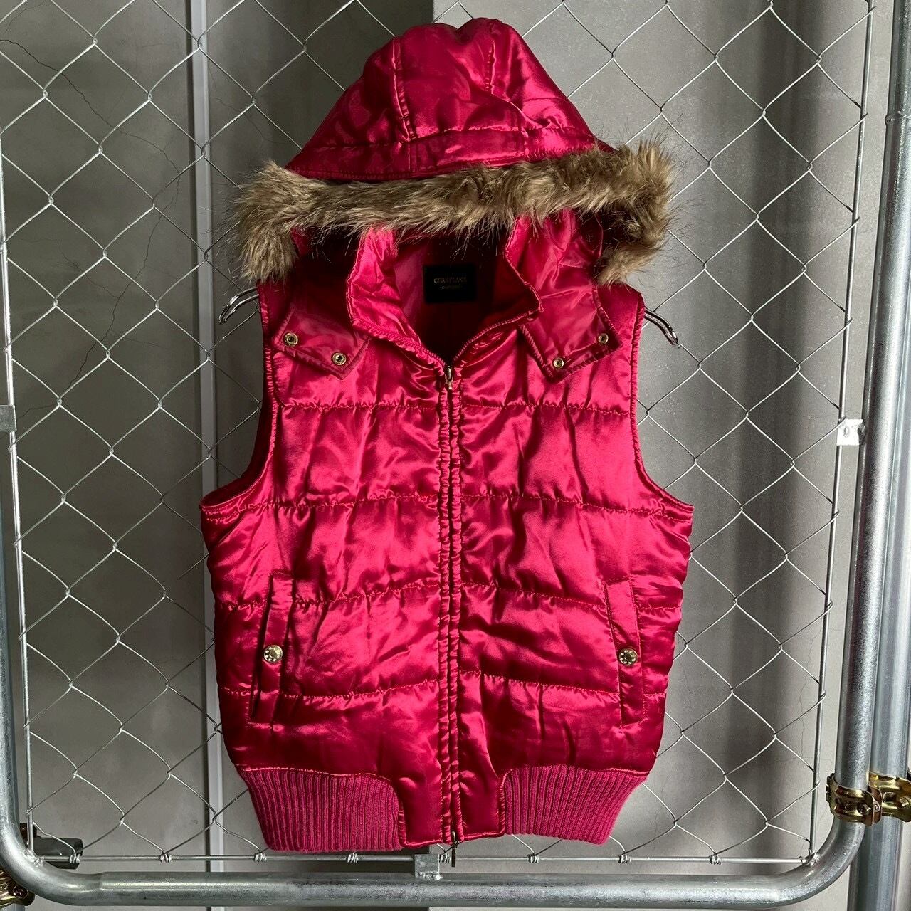ピンク ファーダウンベスト | 古着屋 PINK