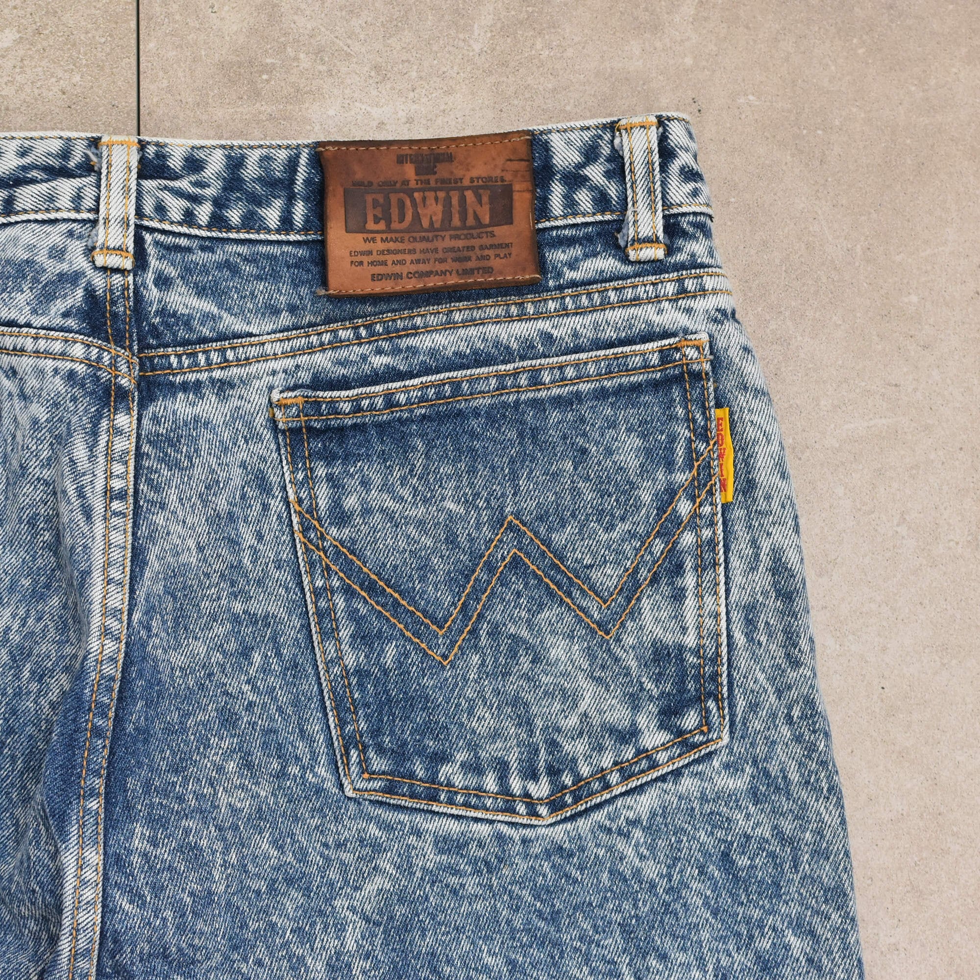 ウィアーキュー　80年代ヴィンテージ 80s～ EDWIN chemicalwash denim pants | 古着屋 grin days memory