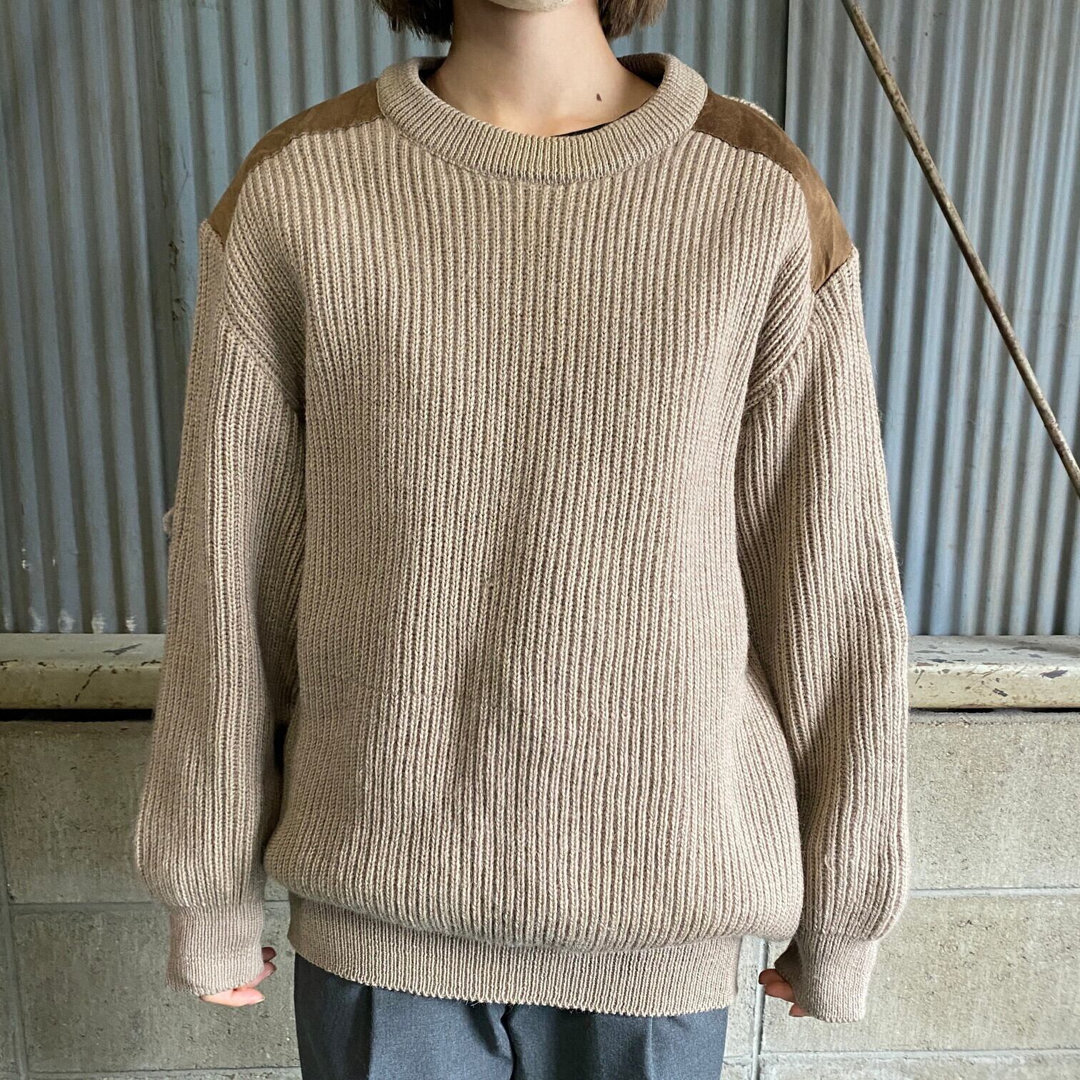 スコットランド製 Glenhusky ヴィンテージ ウールニットセーター  