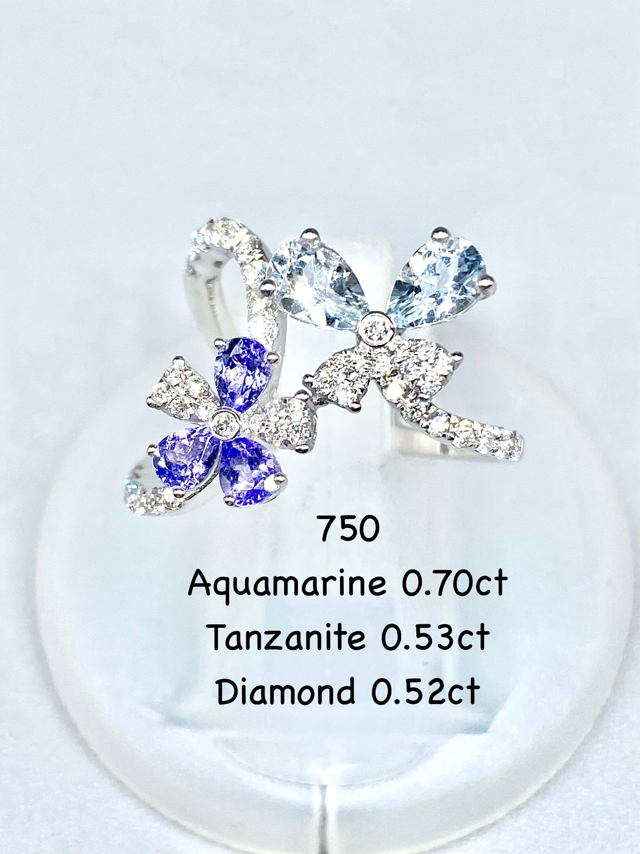 ネックレス 公式通販 タンザナイト0.52,0.46ct タンザナイト 