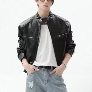 single leather jacket