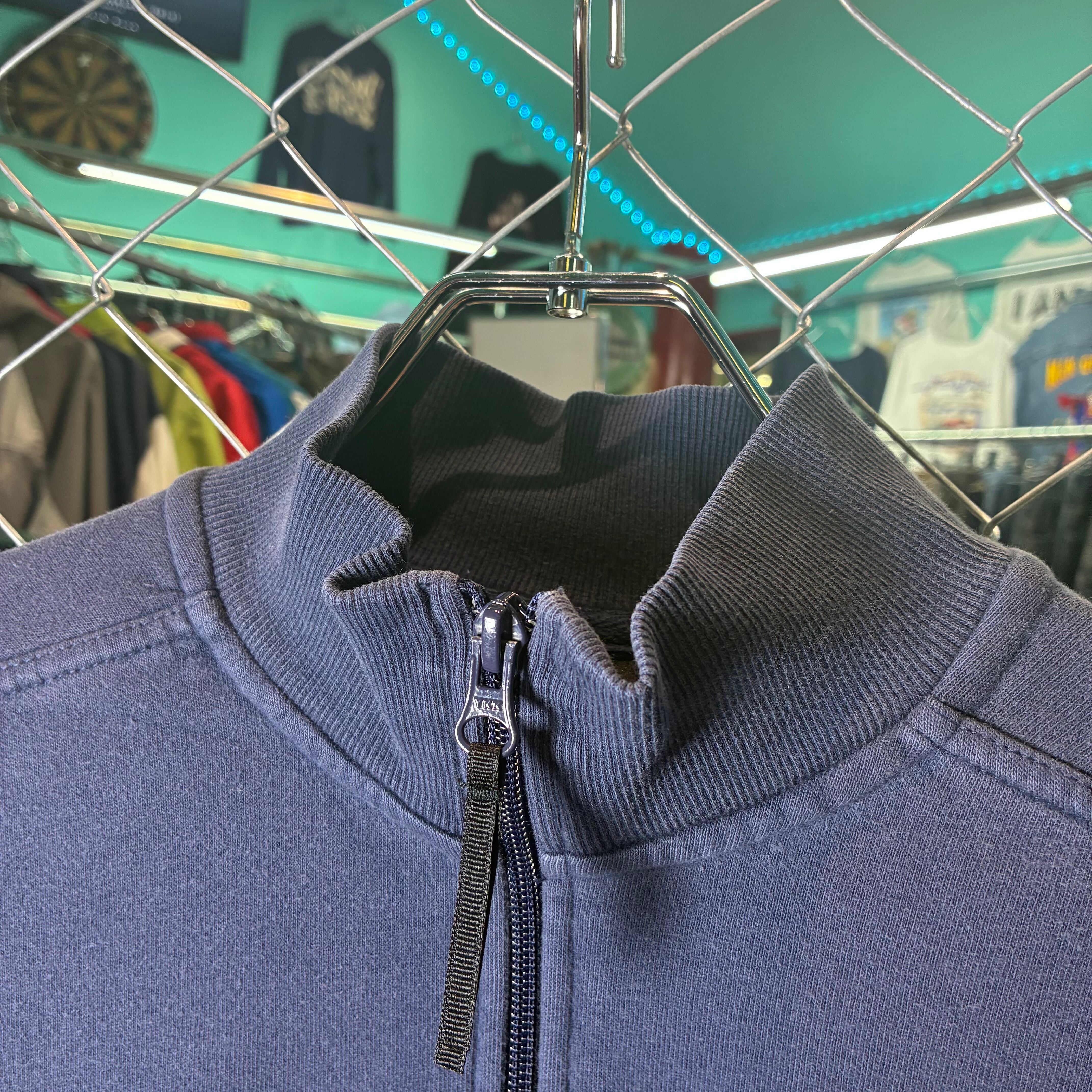 NIKE ハーフジップスウェット ネイビー ワンポイントスウィッシュ