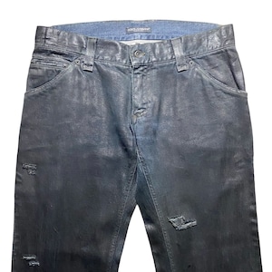 DOLCE&GABBANA coating denim “Black & destroy”