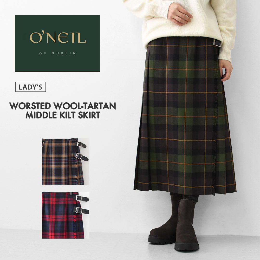 O'NEIL OF DUBLIN [オニールオブダブリン] WORSTED WOOL-TARTAN MIDDLE