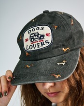 ランダムDOGエンブロイダリーCAP (KHAKI) CQ-49532