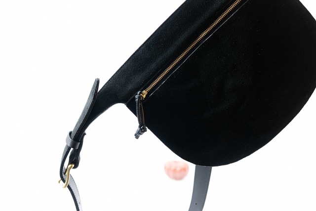 MARROW/MA-AC6309 VELOUR WAISTPOUCH BLACK