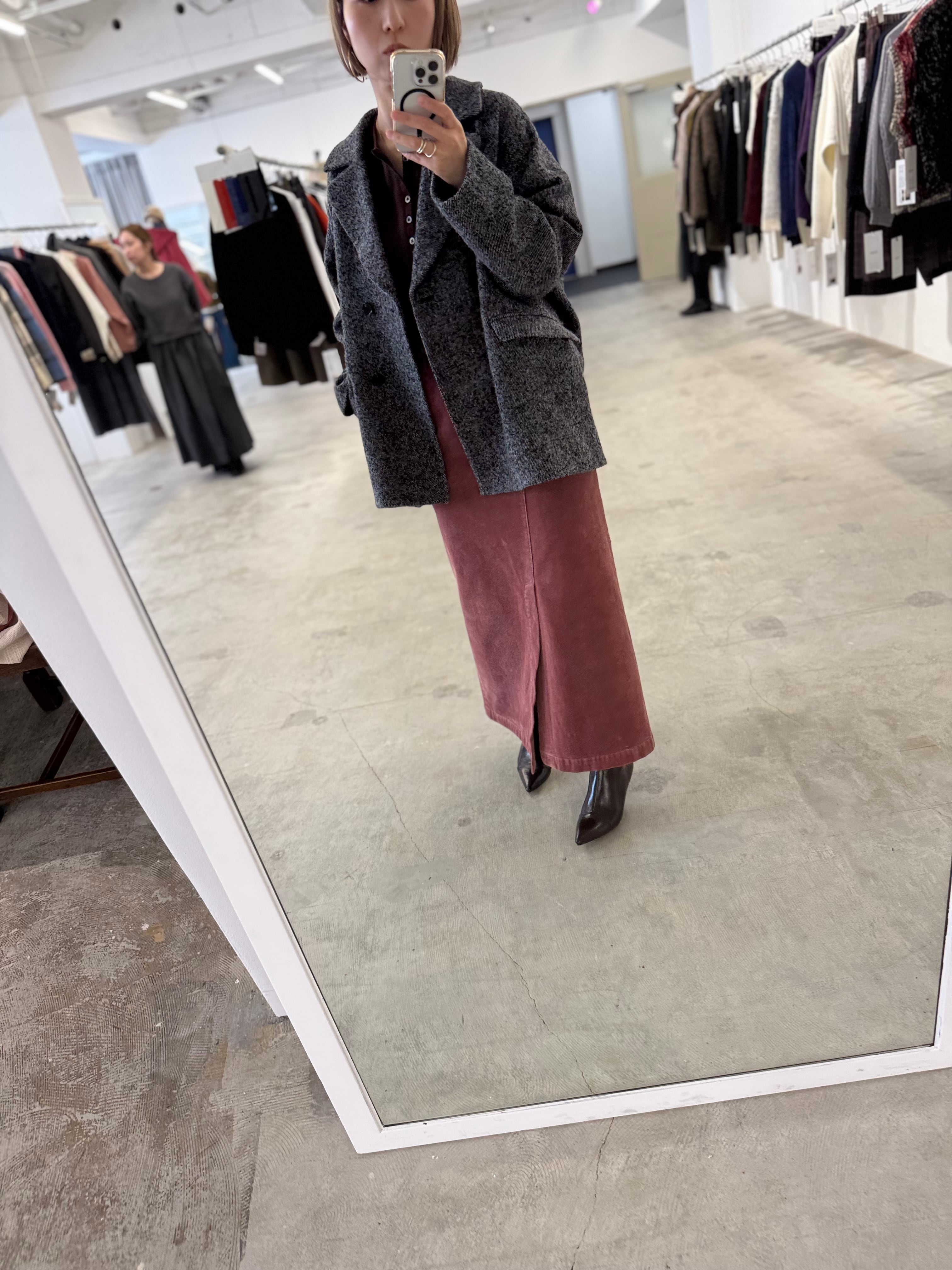 【LEMELANGE】ストレッチコーデュロイスカート 8553302