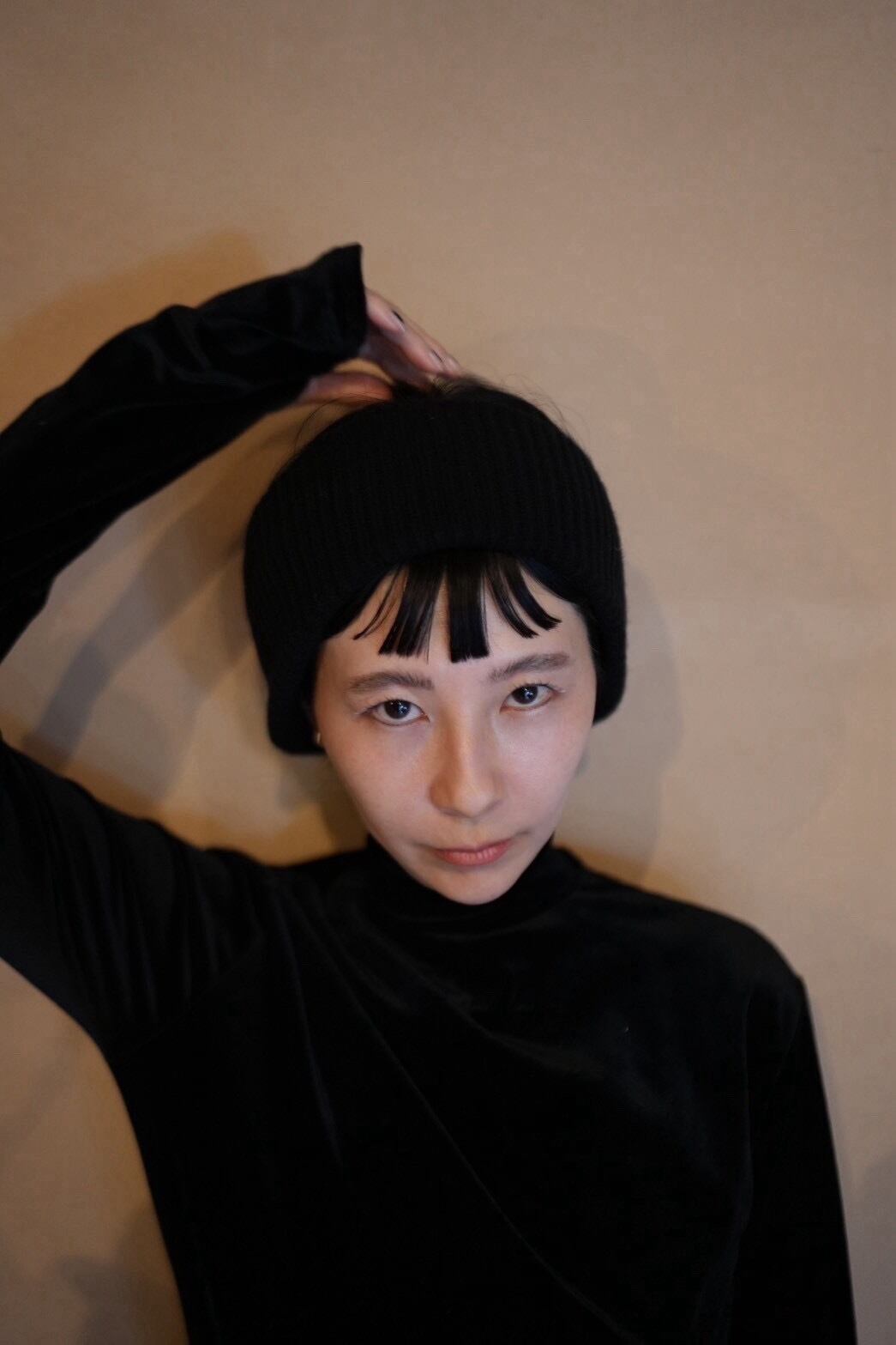 MOON TREE PLANET - Knit_turban black | MOON TREE PLANET
