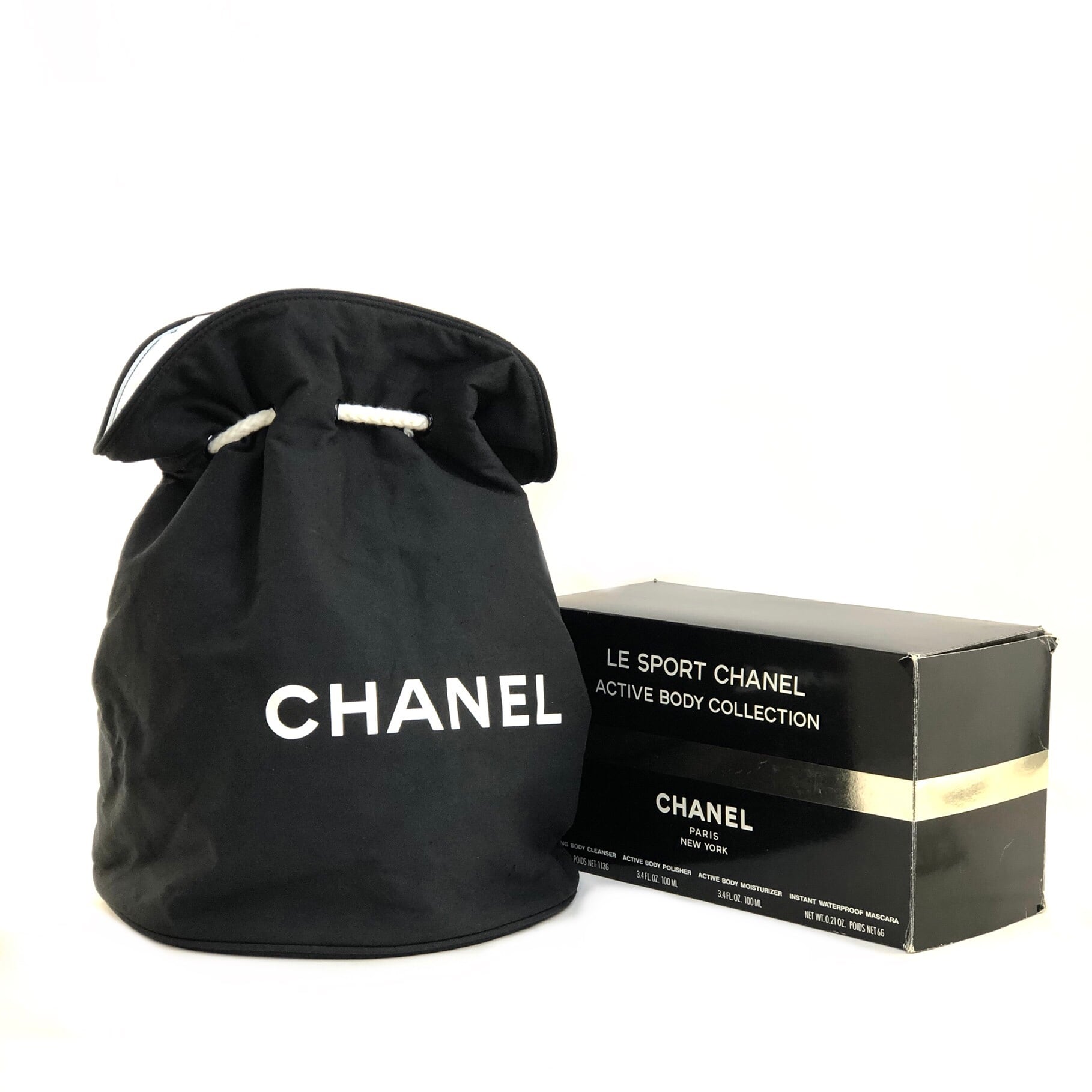 CHANEL シャネル　ココマーク　バケツ　巾着バッグ　プールバック