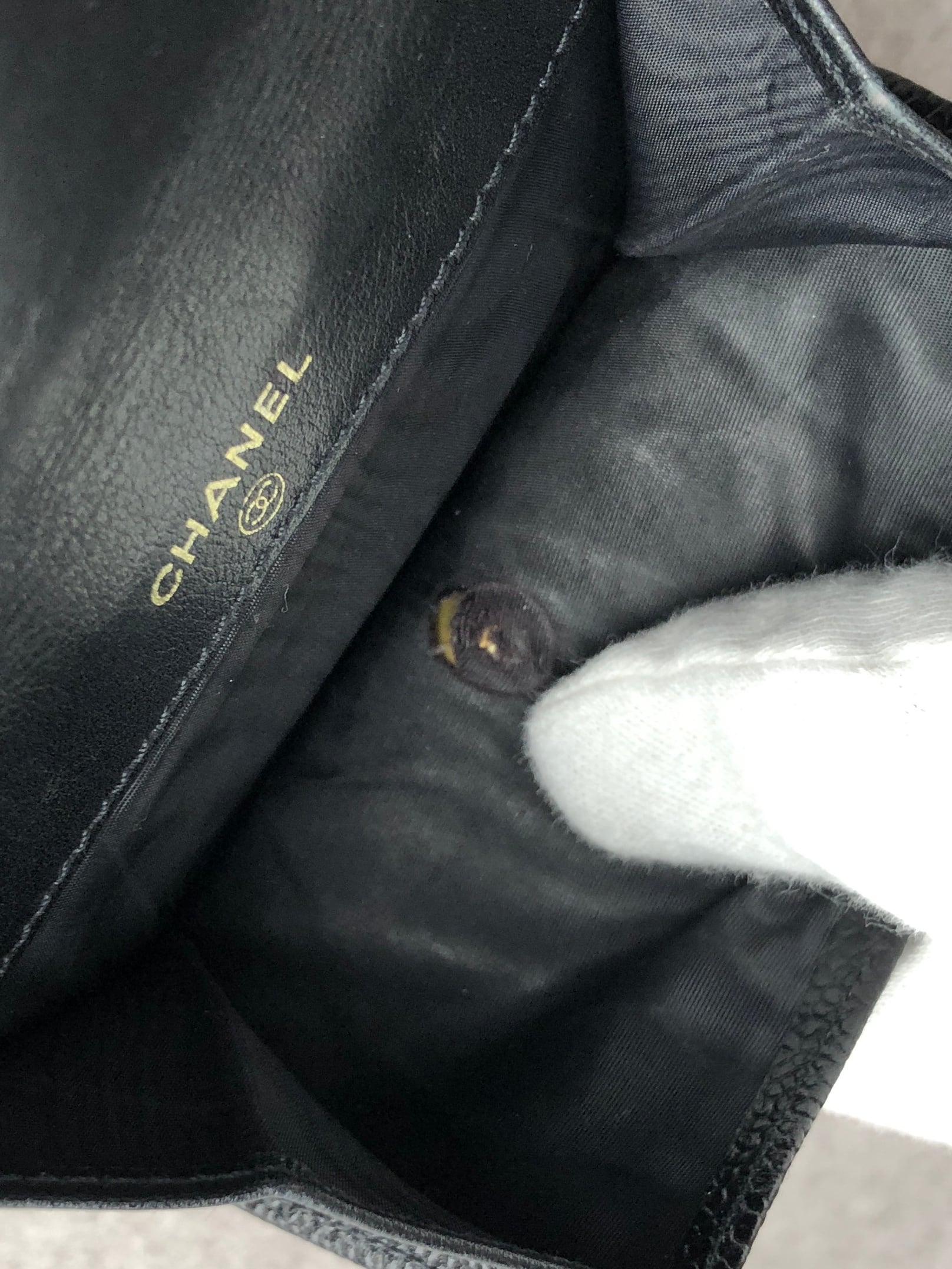 CHANEL シャネル 財布 ブラック ココマーク レザー 2つ折り vintage