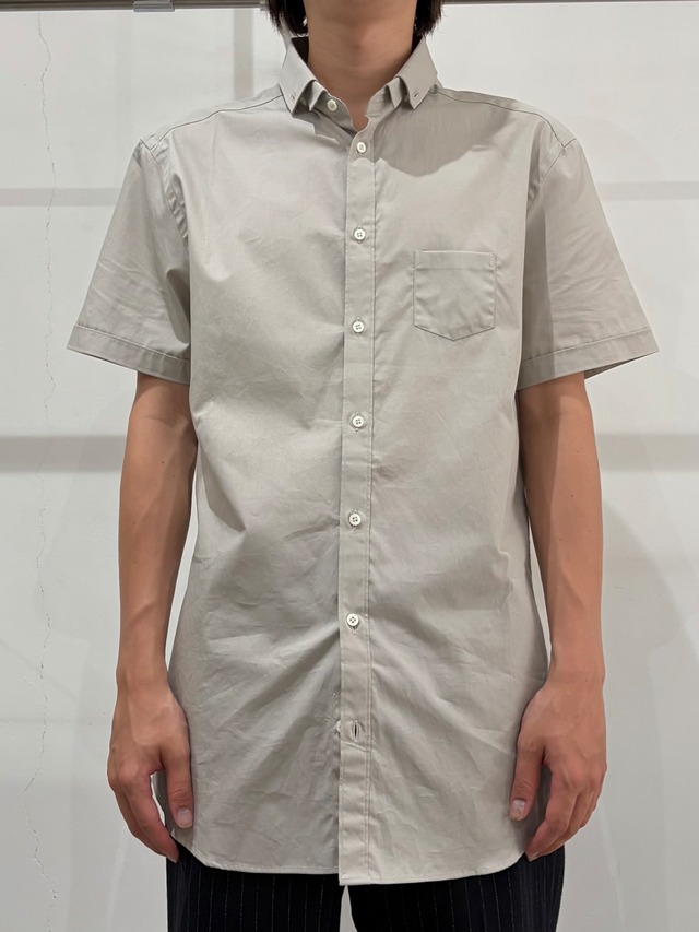 【Neil Barret】collar detail half sleeve shirt