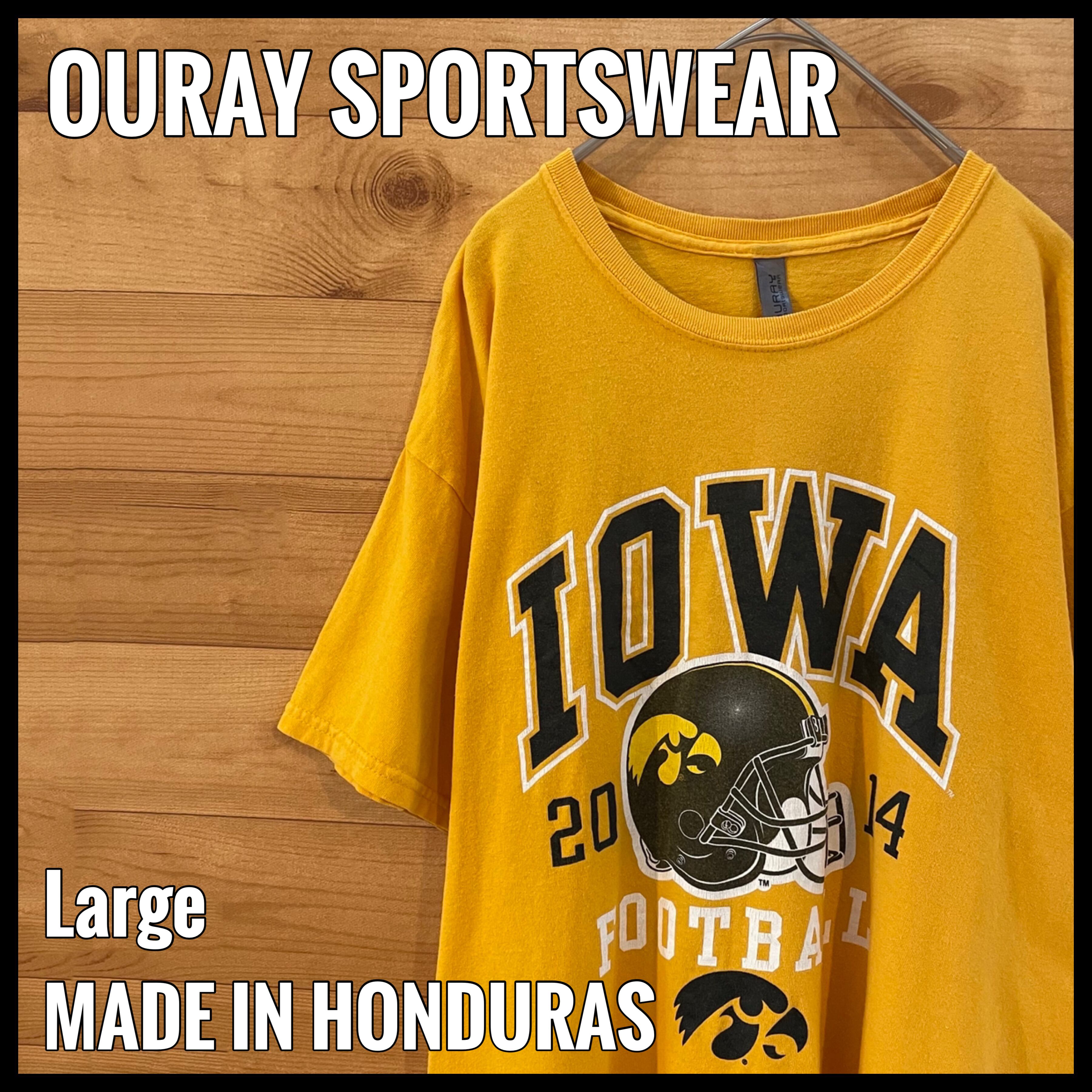 OURAY】カレッジ アイオワ大学 Tシャツ IOWA ビッグロゴ アーチロゴ