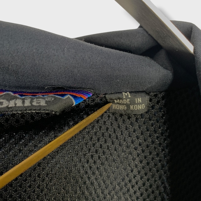80s patagonia 香港製　バックボウルアノラック　ブラック　M