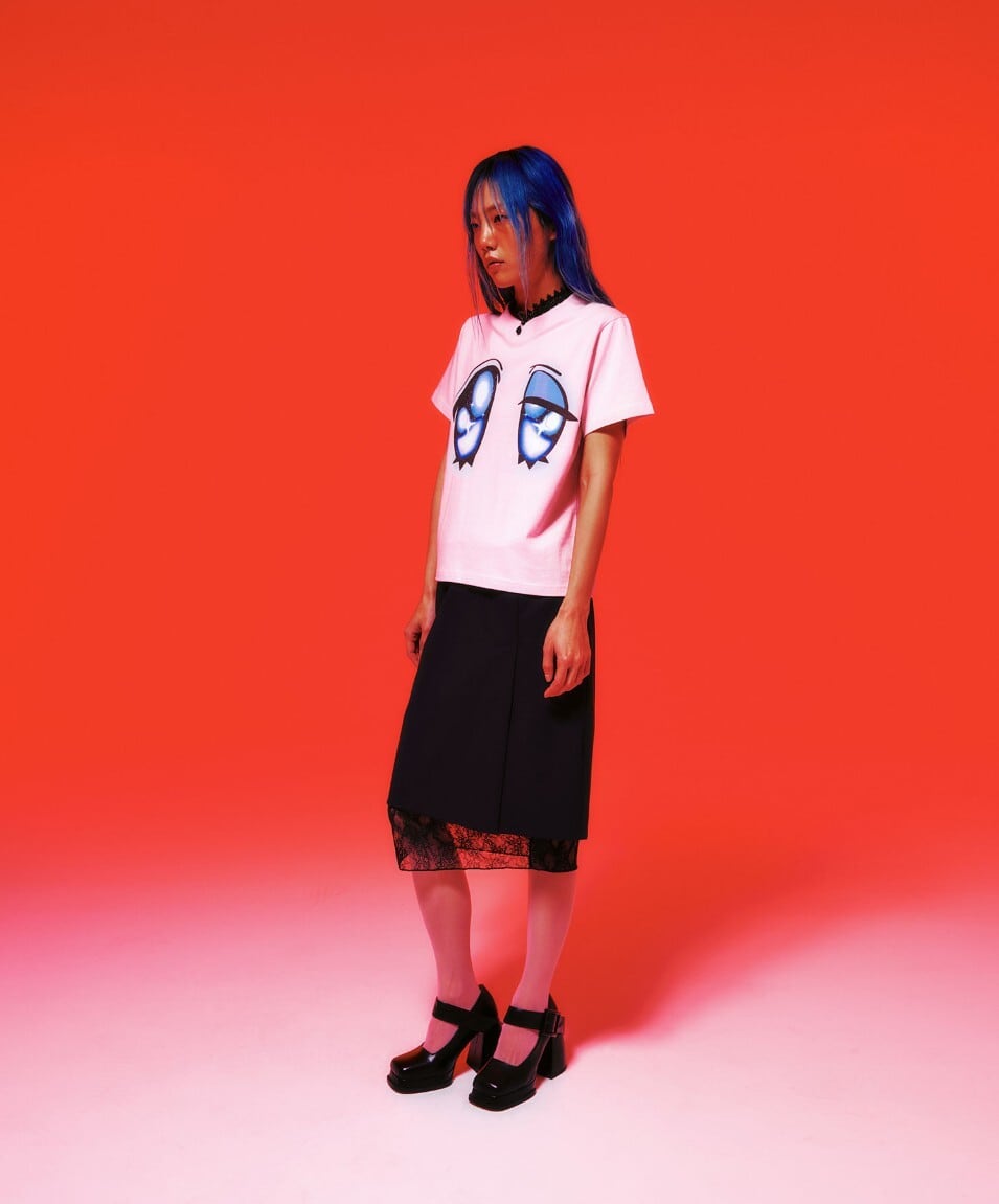 ☆ILLIT モカ 着用！！【NICEGHOSTCLUB】BIG EYES TEE | もごつ