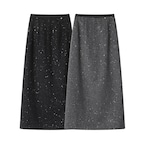 speckled aline long skirt / l0164