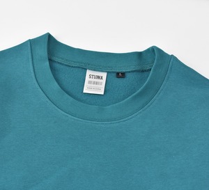 Triangle logo Poncho sweat shirts：ブルーグリーン