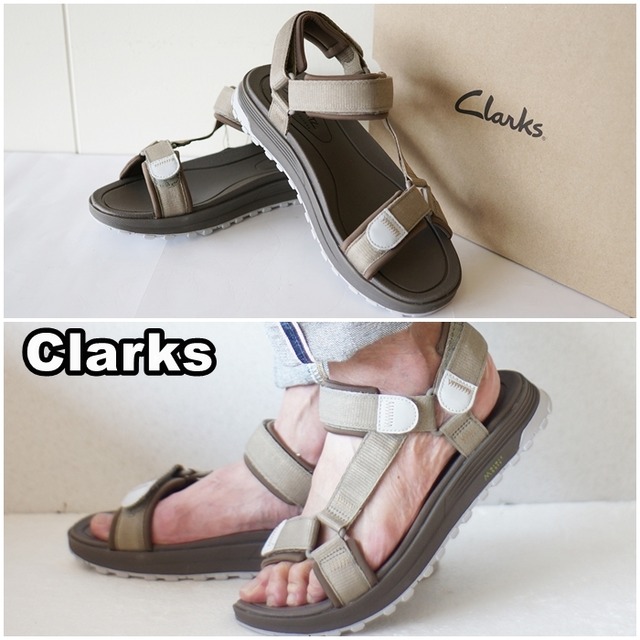 Clarksクラークス ATL Trek Sea トレックシーサンダル ブラックコンビ　６６０７１　メンズスポーツサンダル