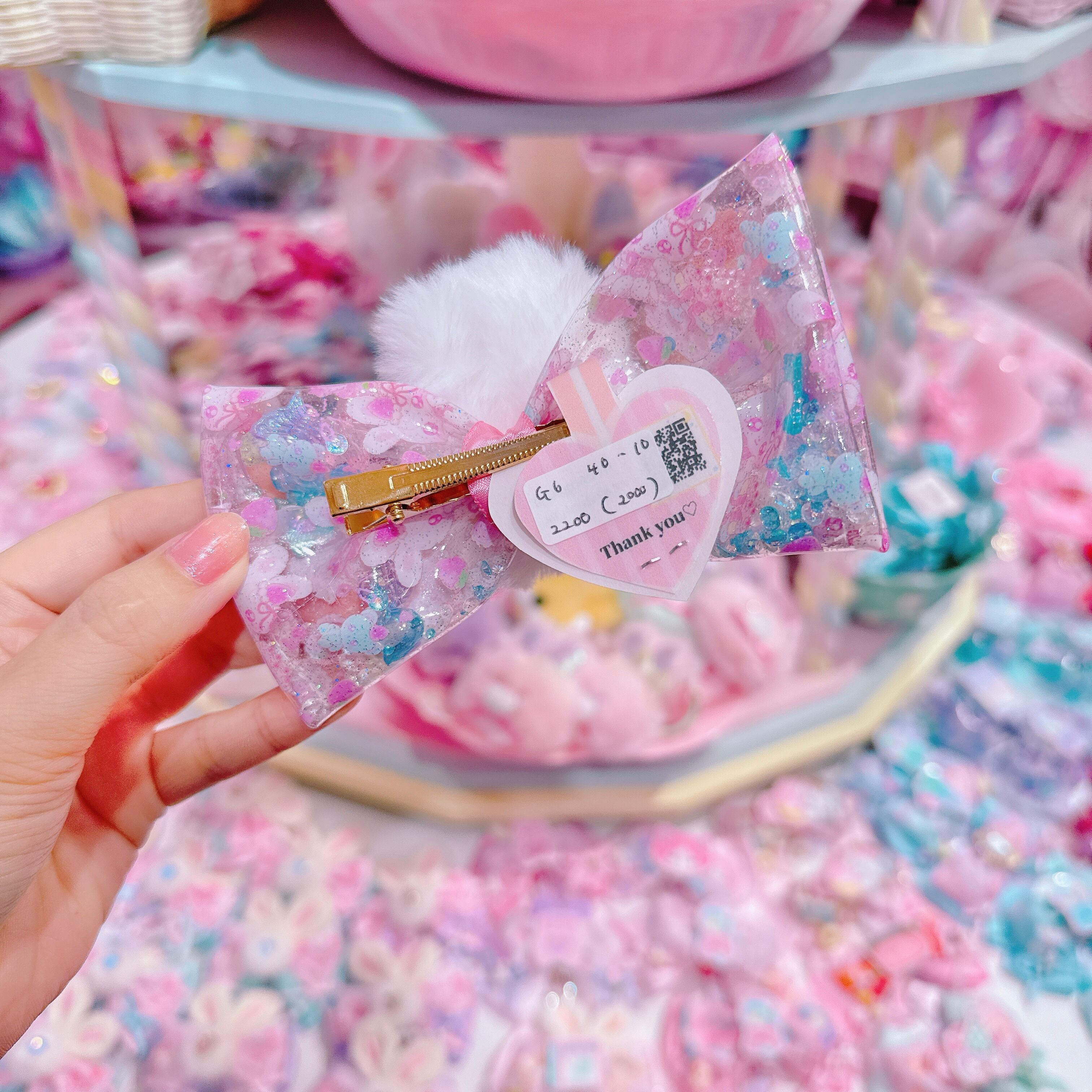 【G6】40-10暗闇で光る!シャカシャカヘアクリップ