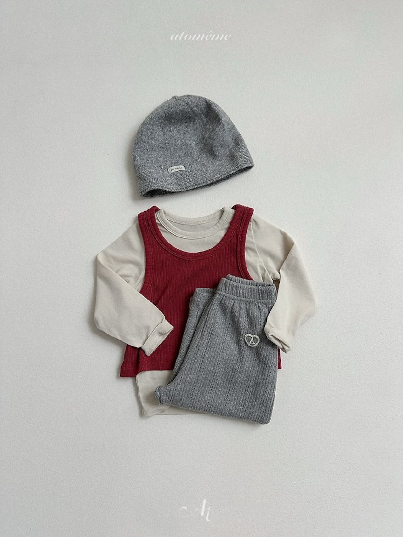 韓国子供服 / Atomeme / 26Autumn / Cookie Beanie / 秋服 *Free*