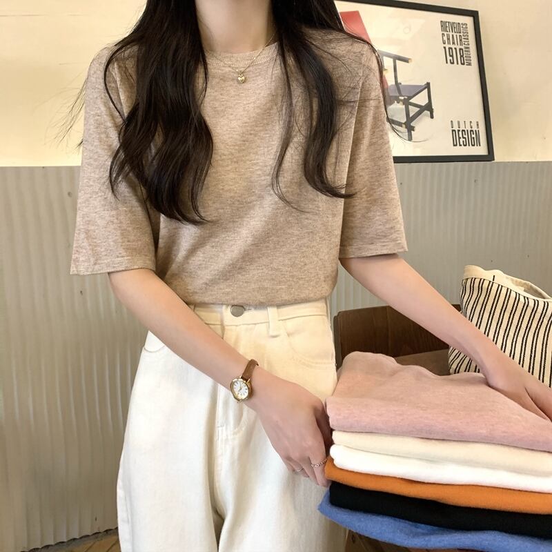 トップス ニットソー セーター l Uネック かわいい 大人可愛い きれい