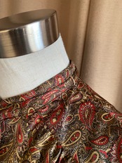 paisley pattern warm color dress-4339-9