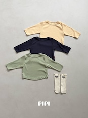 【取寄】PIPIラウンドラッパTシャツ|秋服|韓国子供服|26/AT