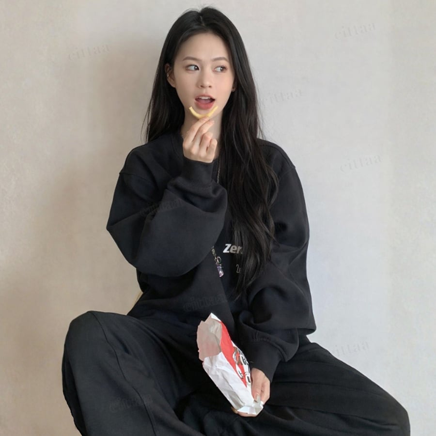 即納】Y-3280 2026春新作♡【上下セット】B刺繍ロゴセットアップ