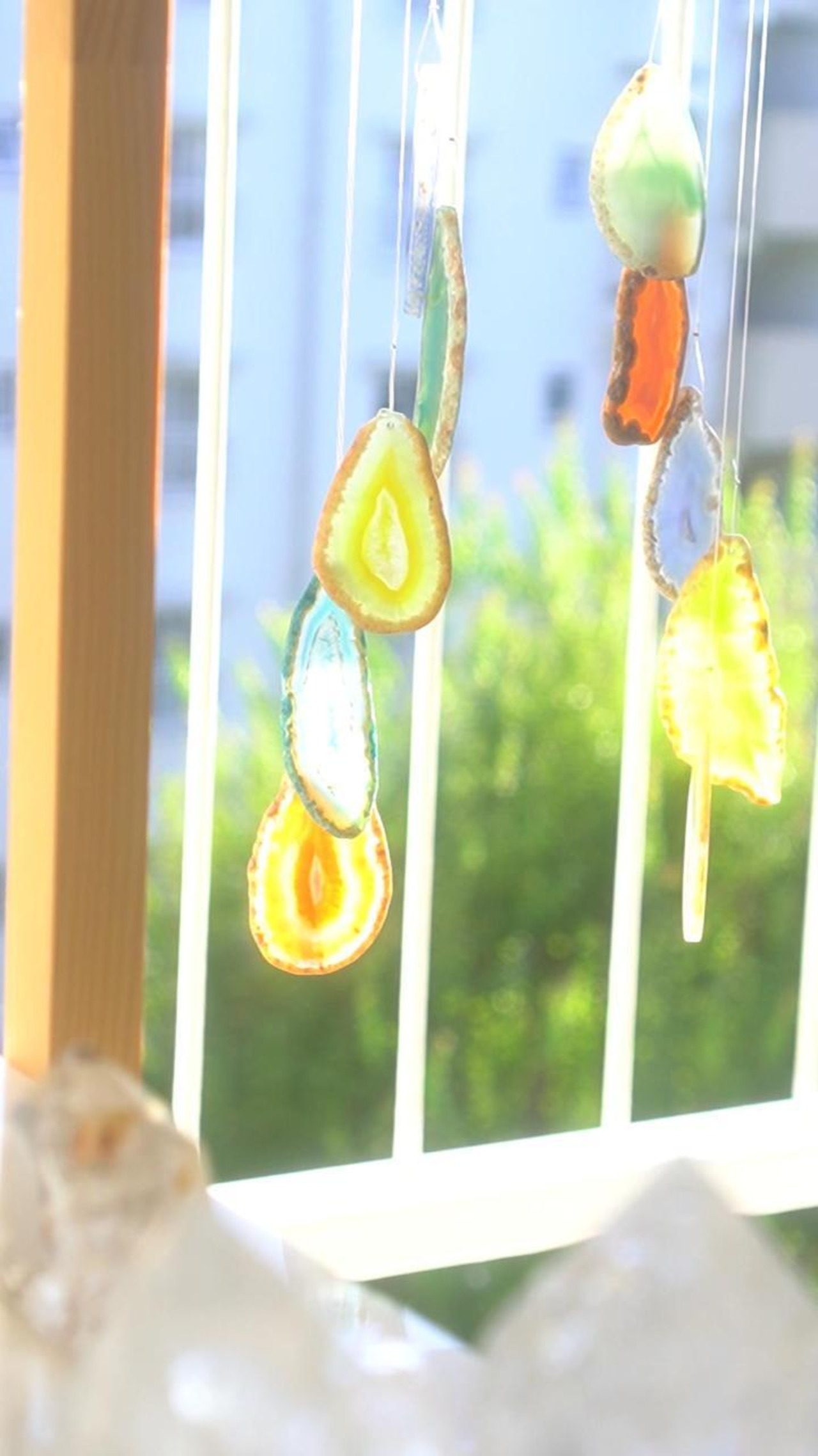 Spring Garden 11 - アゲートヒーリングチャイム / Agate Sun Catcher Wind Chime 986