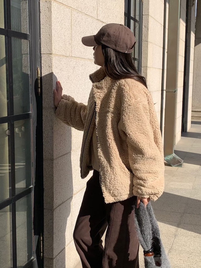 (予約) signature / Howa fleece jumper 2color