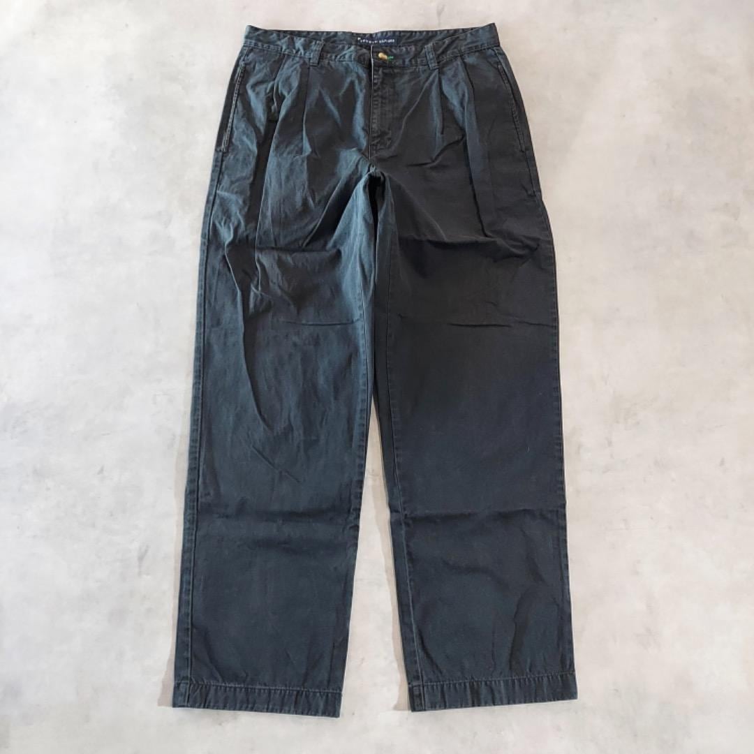トミーヒルフィガー W34 チノパン スラックス 00s 古着 黒 14203