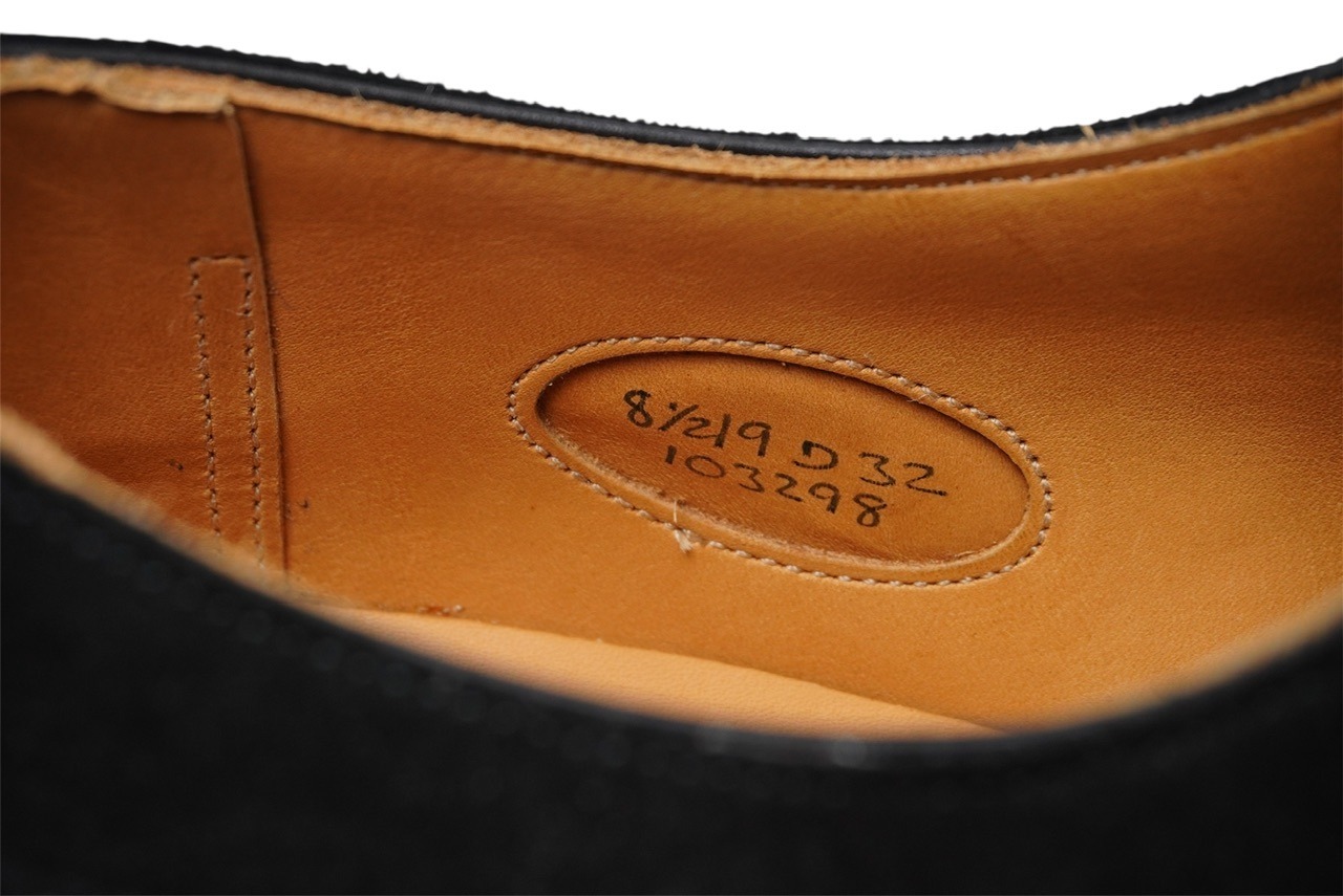 【EDWARD GREEN】DOVER Black Suede 8h D　(Second Hand)