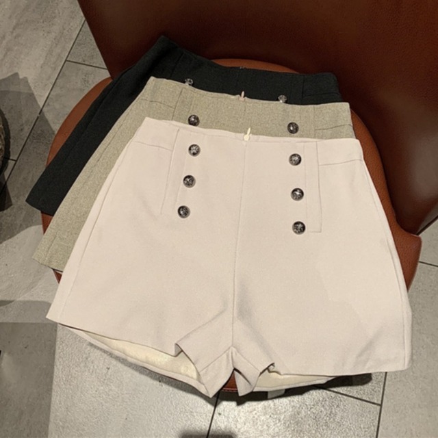 スプリングスタンダードカジュアルパンツ ハイウェストウェストルーズショーツ ワイドレッグブーツ レトロ 靴 シューズ 春物 ブルマー ワイドパンツ YY-ファッション44195361638