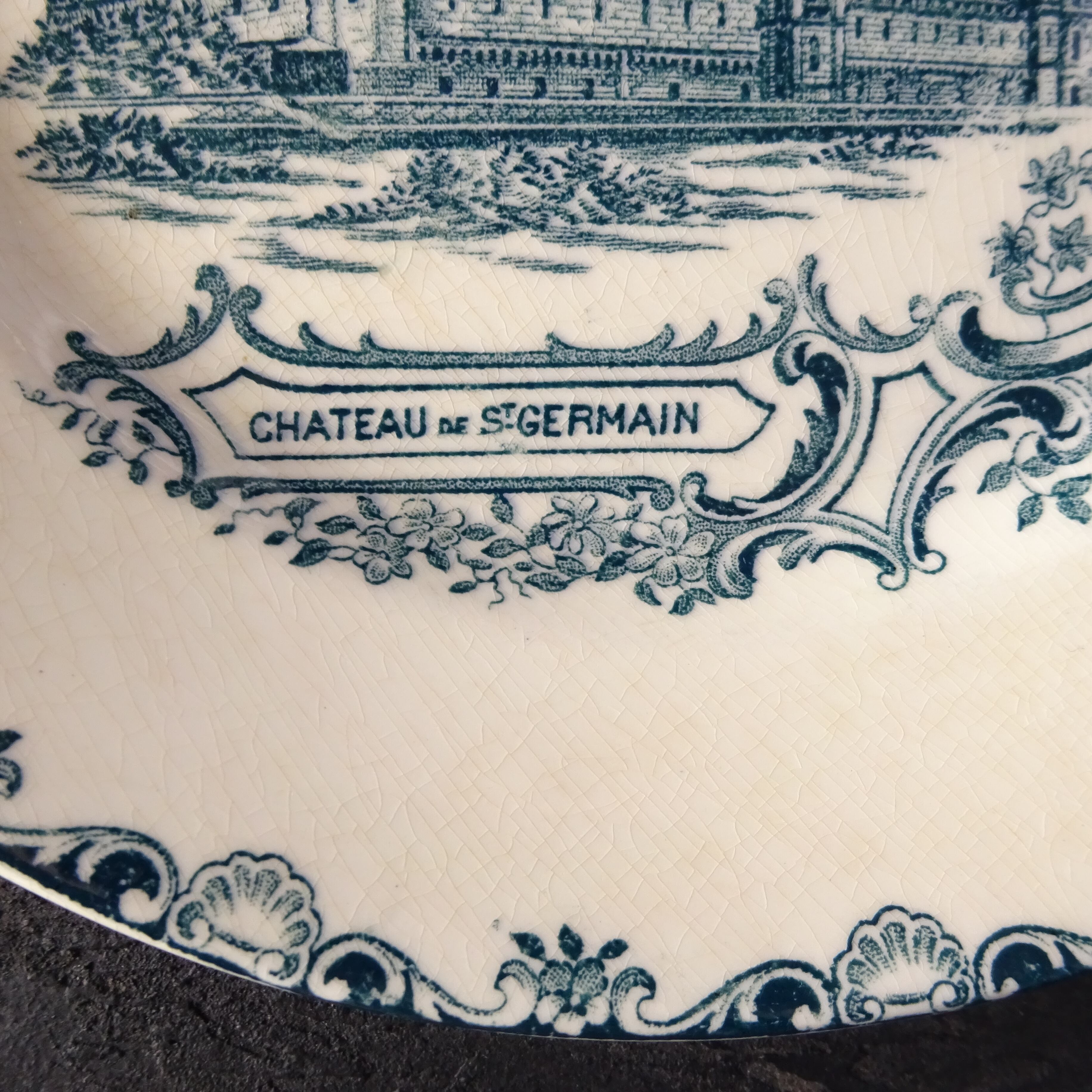 ☆TERRE DE FER Cleirefontaine modèle CHATEAUX 《CHATEAU DE ST GERMAIN》 assiette plate