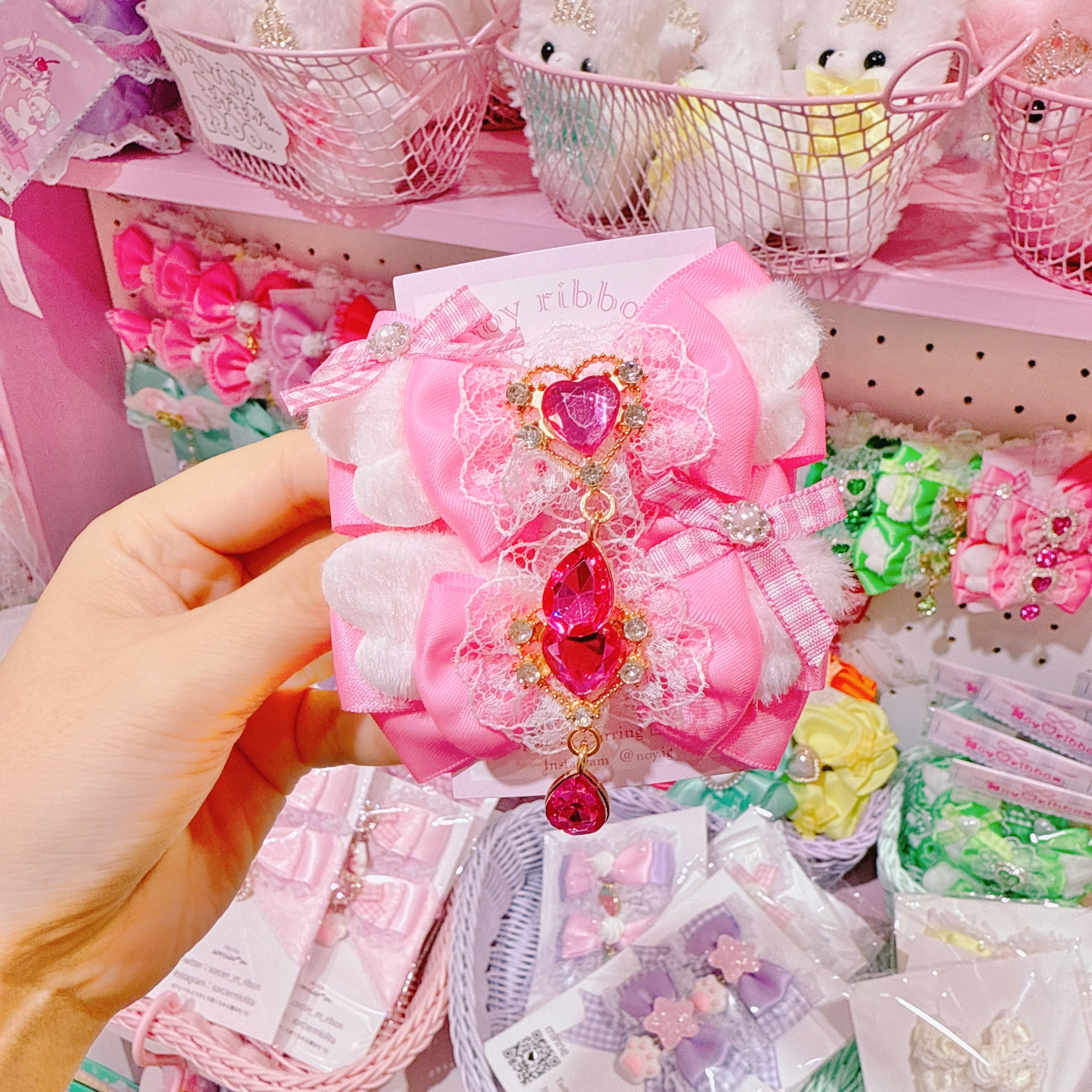 【F7】63-39推し活ツインヘアクリップ