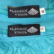 フラメンコ 衣装 SONIA JOHNES ソニアジョーンズ ツーピース セットアップ 上下セット ブルー系 グリーン系 青 緑 青緑 ボランテ フリル レース ダンス パーティ 発表会 長袖 豪華 華やか エレガント フォーマル 舞台 コスチューム